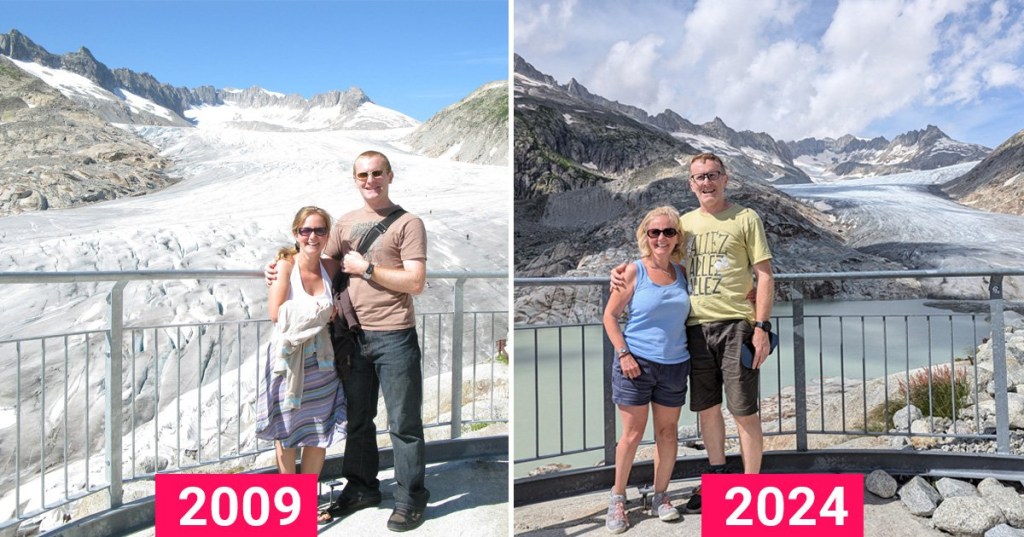 Holiday photos taken 15 years apart reveal devastating loss: ‘It made me cry’